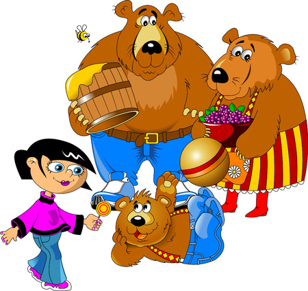 The Family Of Bears Father Mother And Son Vector The Family Of Bears Father Mother And Son Vector