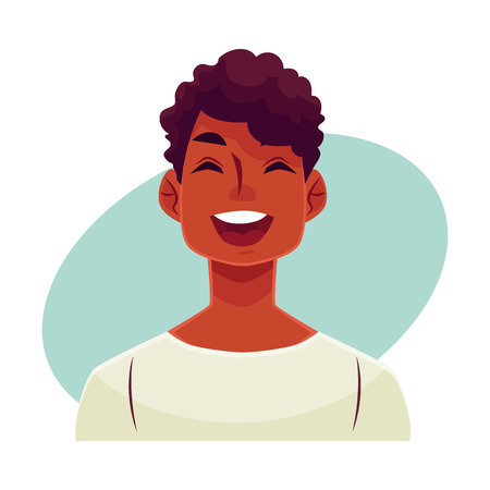 少年の顔 笑い顔の表情 白い背景で隔離の漫画ベクトル イラスト 黒い男性子供絵文字顔笑いを読み込むには 目を閉じて 口を開きます 式を笑ってください のイラスト素材 ベクタ Image 少年の顔 笑い顔の表情 白い背景で隔離の漫画ベクトル イラスト 黒い男性子供絵文字顔笑いを読み込むには 目を閉じて 口を開きます 式を笑ってください のイラスト素材 ベクタ Image