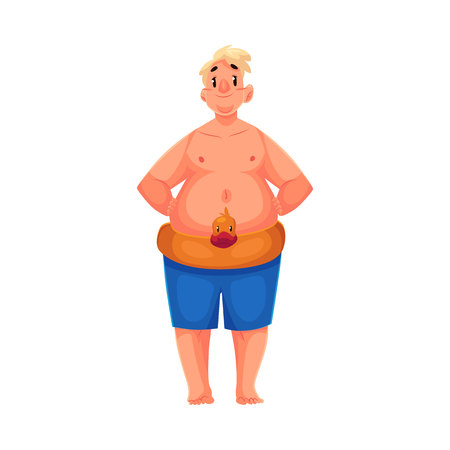 Dicker mann cartoon