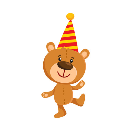 誕生日キャップ 白い背景で隔離の漫画ベクトル イラストのかわいい伝統的なレトロ風テディベア文字 テディベア キャラクター祝う誕生日のイラスト素材 ベクタ Image 誕生日キャップ 白い背景で隔離の漫画ベクトル イラストのかわいい伝統的なレトロ風テディベア文字 テディベア キャラクター祝う誕生日のイラスト素材 ベクタ Image