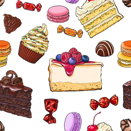 描かれたデザートのカップケーキとカラフルなマカロン マカロン ケーキのスタックを手 白い背景で隔離のベクトル図をスケッチします リアルな手描きのケーキや マカロン マカロン ビスケットのイラスト素材 ベクタ Image 描かれたデザートのカップケーキとカラフルなマカロン マカロン ケーキのスタックを手 白い背景で隔離のベクトル図をスケッチします リアルな手描きのケーキや マカロン マカロン ビスケットのイラスト素材 ベクタ Image
