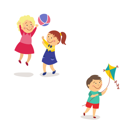 cartoon boys running