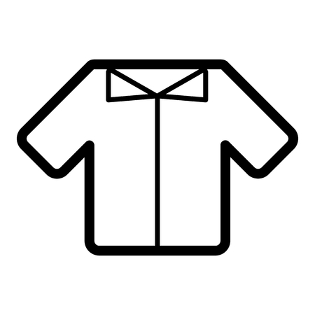 女性の T シャツのベクトルのアイコン 黒と白のシャツのイラスト 概要線形服アイコン のイラスト素材 ベクタ Image