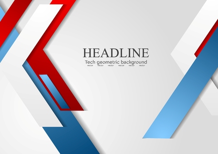 Geometric bright vector modern brochure design. vector background Vector Illustration