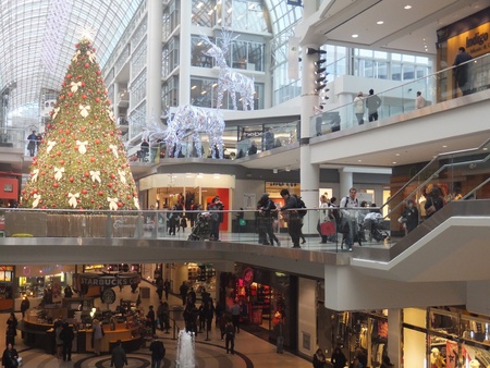 stock photo toronto november 18 christmas decorations unveiled at the eaton centre on november 18 2011 in toronto canada - Commercial Christmas Decorations Canada stock photo toronto november 18 christmas decorations unveiled at the eaton centre on november 18 2011 in toronto canada - Commercial Christmas Decorations Canada