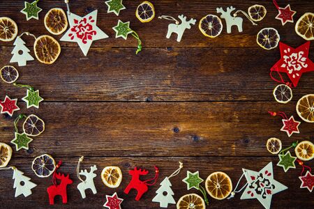 collection of christmas ornaments on a wooden christmas background space for text stock photo - Wooden Christmas Ornaments collection of christmas ornaments on a wooden christmas background space for text stock photo - Wooden Christmas Ornaments