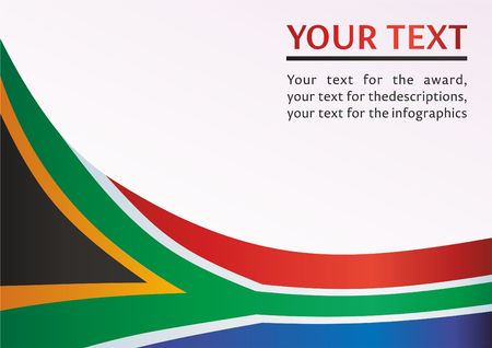 flag of south africa template for the award an official document africa template
