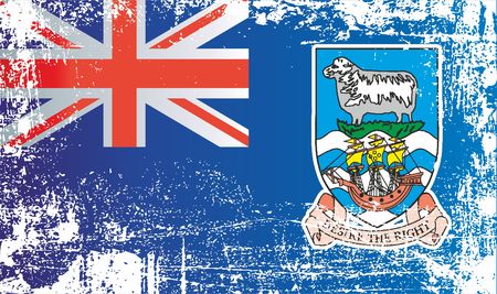 アンギラの旗 イギリスの海外領土 しわ汚れた斑点 デザイン ステッカー お土産に使用できます の写真素材 画像素材 Image