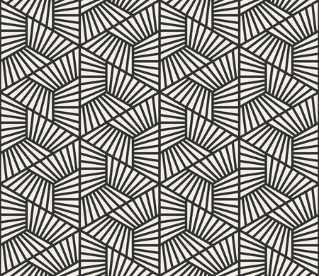 ベクトルシームレスラインパターン モダンなスタイリッシュな三角形の形状のテクスチャ ストライプ要素からジオメトリ タイルを繰り返す のイラスト素材 ベクタ Image