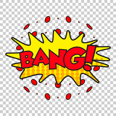 漫画の効果音を強打します サウンド バブル音声単語やコミック漫画表現ベクトル図ですね のイラスト素材 ベクタ Image