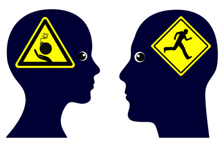 コミュニケーションの断絶 概念関係に終止符を打つカップル間のコミュニケーション問題の記号 の写真素材 画像素材 Image 39900346