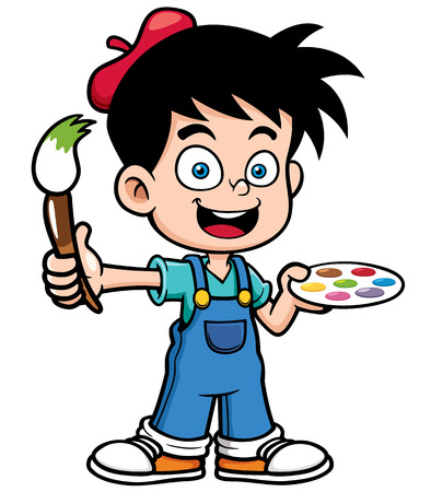 Resultado de imagen para imagen pinturas, pinceles y paletas de colores animados