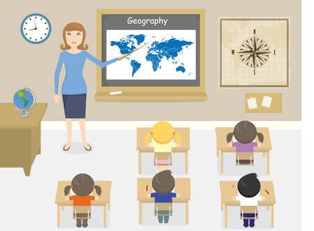 教室で生物学を教える先生イラスト のイラスト素材 ベクタ Image 教室で生物学を教える先生イラスト のイラスト素材 ベクタ Image