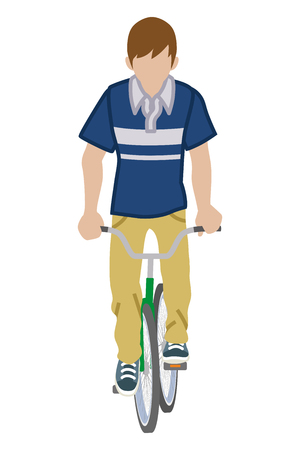 Casual Cyclist Stock Illustrations, Cliparts and Royalty Free Casual Cyclist  Vectors