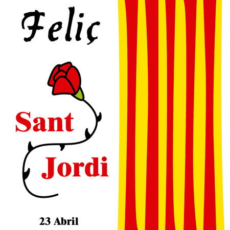 Sant Jordi Stock Vector Illustration And Royalty Free Sant Jordi Clipart