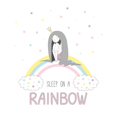 雲と星と虹の虹のテキスト睡眠を眠っているかわいい羊のベクトル イラストを手描き 白い背景の上の孤立したオブジェクト 子供のためのデザイン コンセプト の イラスト素材 ベクタ Image 81 雲と星と虹の虹のテキスト睡眠を眠っているかわいい羊のベクトル イラストを手描き 白い背景の上の孤立したオブジェクト 子供のためのデザイン コンセプト の イラスト素材 ベクタ Image 81