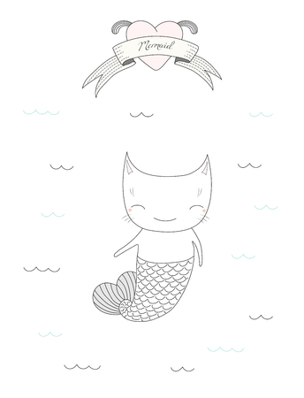かわいい 人魚 イラスト 簡単 かわいい 人魚 イラスト 簡単