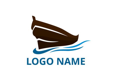 Ship Logo Design For Logistic Import Export Trade Docking Company