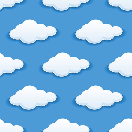 背景や壁紙のデザインのための漫画のスタイルで春の青い空に白いふわふわの雲 のイラスト素材 ベクタ Image 背景や壁紙のデザインのための漫画のスタイルで春の青い空に白いふわふわの雲 のイラスト素材 ベクタ Image