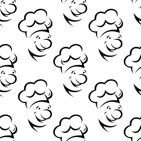 シェフやパン屋の帽子と帽漫画のスタイルの設定のイラスト素材 ベクタ Image