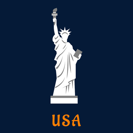 アメリカ旅行産業デザイン自由の女神像 のイラスト素材 ベクタ Image