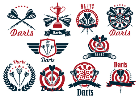 darts logo stock photos royalty free darts logo images