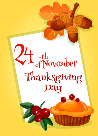 Thanksgiving Day Greeting Card Design Template Vector Decoration Of Thanksgiving Traditional Pie Autumn Leaves Thanksgiving Day Greeting Card Design Template Vector Decoration Of Thanksgiving Traditional Pie Autumn Leaves