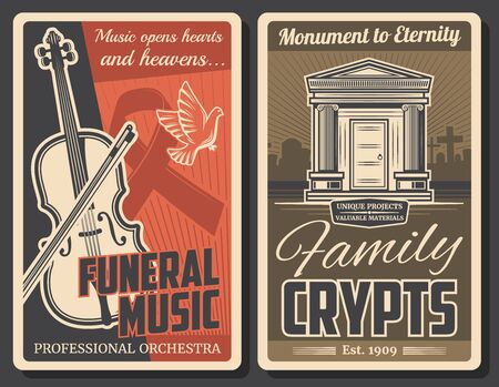 Funeral Ceremony And Farewell Music Service Burial Crypts And