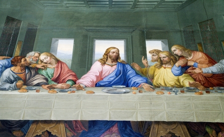 最後の晩餐の Chris ウィーン教会 Michaelskirche から の写真素材 画像素材 Image