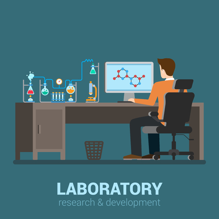 Lab Worker Table Computer Chemical Research Process Pharmaceutical Enchanting Science Lab Furniture Collection Lab Worker Table Computer Chemical Research Process Pharmaceutical Enchanting Science Lab Furniture Collection