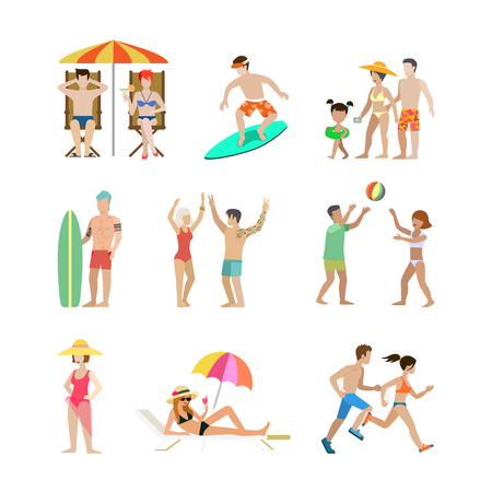 Mann Und Frau Im Liegestuhl Clipart sdatec.com