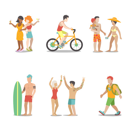 Mann Und Frau Im Liegestuhl Clipart sdatec.com