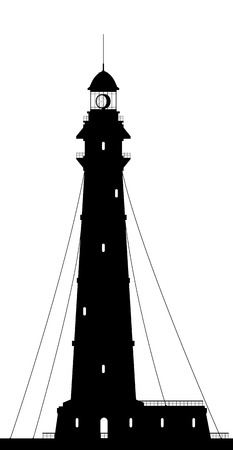 灯台 白い背景で隔離された大きい灯台のシルエット ベクトル イラスト のイラスト素材 ベクタ Image 灯台 白い背景で隔離された大きい灯台のシルエット ベクトル イラスト のイラスト素材 ベクタ Image