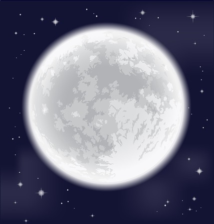 満月 フリーハンドでの描画 詳細なベクトル イラスト このイメージの Nasa によって供給の要素 のイラスト素材 ベクタ Image
