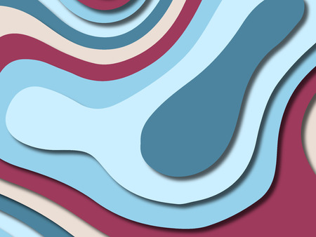 3d Abstract Background With Paper Cut Shapes Abstract Paper Carve