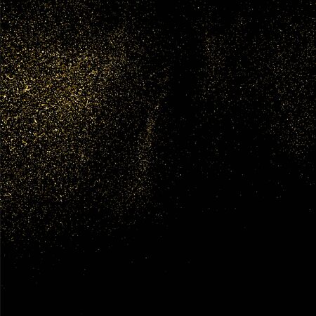 Struttura Glitter Oro Con Puntini Stelle Sfondo Nero