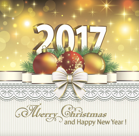 Merry Christmas and Happy New Year 2017 - 62247797