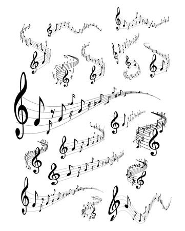 musical notes stock photos and images 123rf music staves