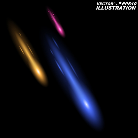 流れ星銀河で隕石の落下の光 ベクトル イラスト コスモス 星空の空間の空に 3 つの彗星の現実的なベクトル のイラスト素材 ベクタ Image 流れ星銀河で隕石の落下の光 ベクトル イラスト コスモス 星空の空間の空に 3 つの彗星の現実的なベクトル のイラスト素材 ベクタ Image