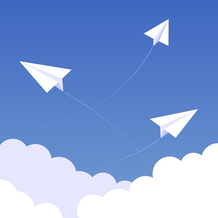 空の雲の背景と Paperplanes トレースのベクトル イラスト 簡単編集 のイラスト素材 ベクタ Image 空の雲の背景と Paperplanes トレースのベクトル イラスト 簡単編集 のイラスト素材 ベクタ Image
