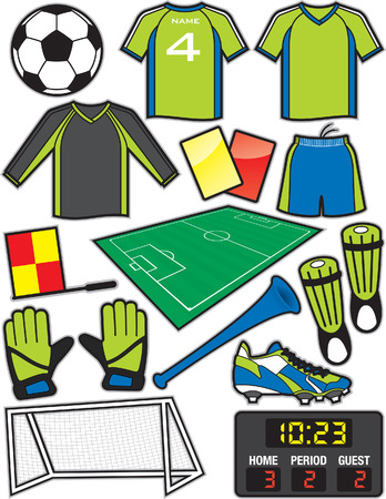 サッカーのスクラップ ブックのイラスト素材 ベクタ Image