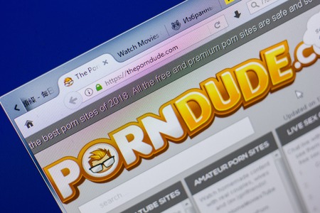 Ryazan Russia May 13 2018 Theporndude Website On The Display Of Pc Ryazan Russia May 13 2018 Theporndude Website On The Display Of Pc