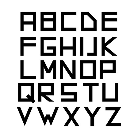 simple block font