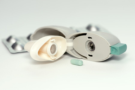 Tiotropium Bromide Inhaler For The Treatment Of Chronic Obstructive Stock Photo Picture And Royalty Free Image Image 29796154