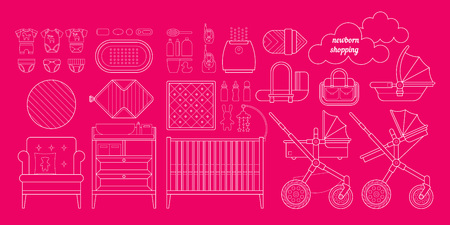 newborn essentials shopping list vector baby stuff for a newborn baby stuff list