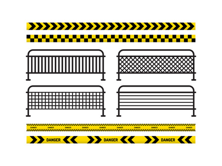 black and yellow stripes border