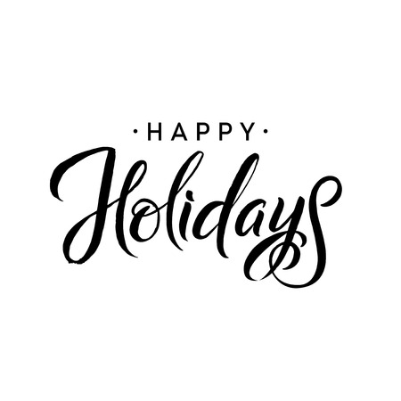 happy holidays merry christmas calligraphy template greeting calligraphy template