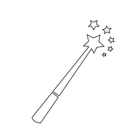 Varita Magica Icono Ilustraciones Vectoriales Clip Art Vectorizado Libre De Derechos Image 41038137