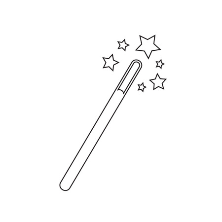 Zauberstab Symbol Auf Weissen Hintergrund Lizenzfrei Nutzbare Vektorgrafiken Clip Arts Illustrationen Image 50994359