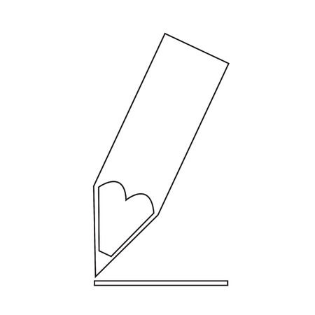 鉛筆アイコン イラストのヒント数字デザインのイラスト素材 ベクタ Image